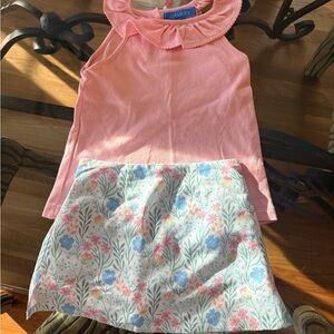 Pink and Floral Kids Matching Set